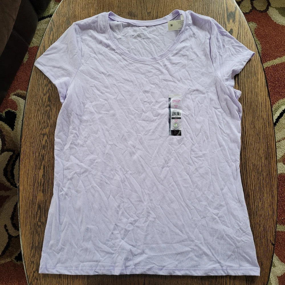 NOBO NO Boundaries Purple Short Sleeve T-shirt Size Women's XXXL 21 NEW with Tag